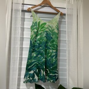 CAbi Castaway Spaghetti Strap Tropical Style Dress